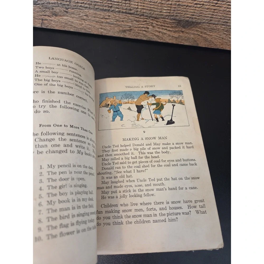 vintage hardcover textbook titled 